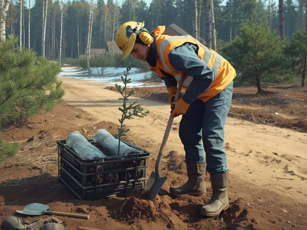Pomocniczy robotnik leśny