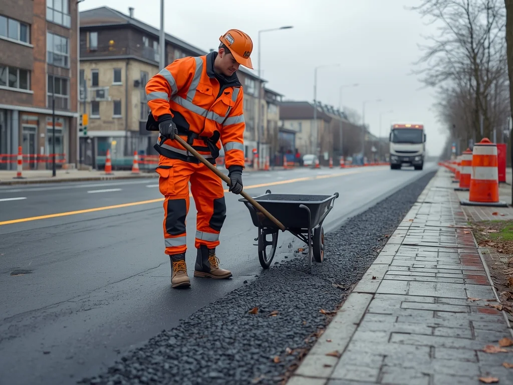 Pomocniczy robotnik drogowy