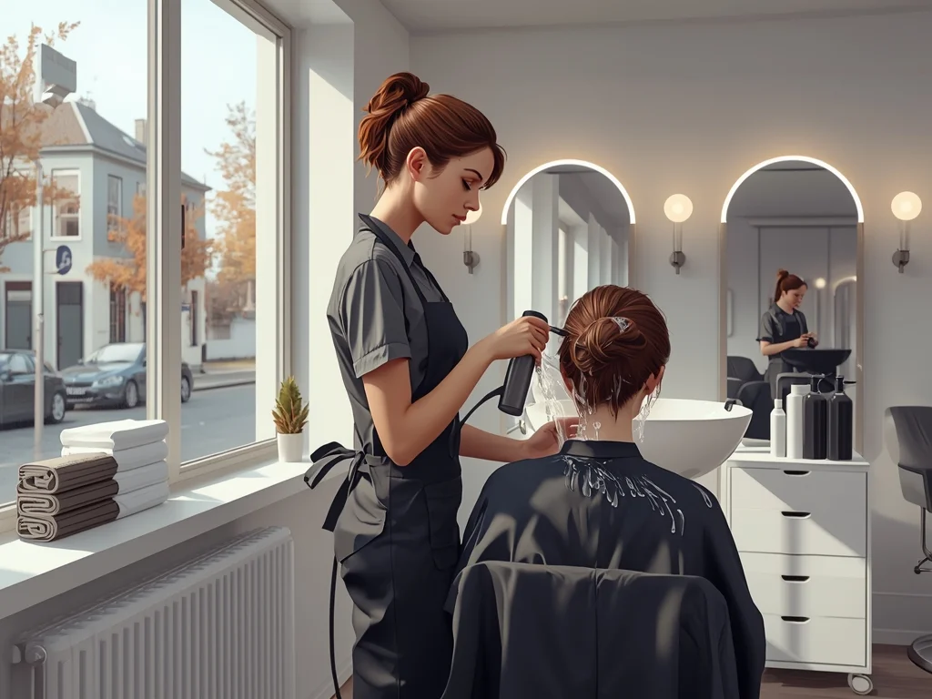 Obrazek poglądowy: Pracownik pomocniczy fryzjera