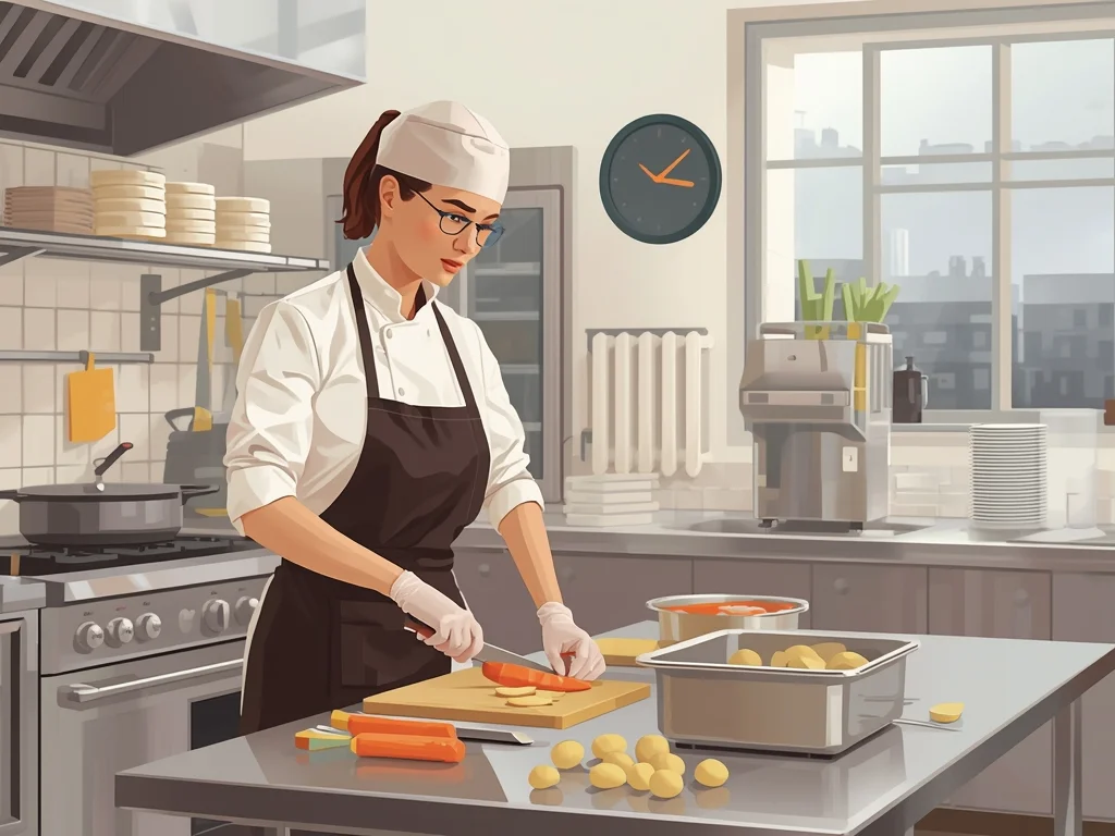 Obrazek poglądowy: Pracownik pomocniczy gastronomii