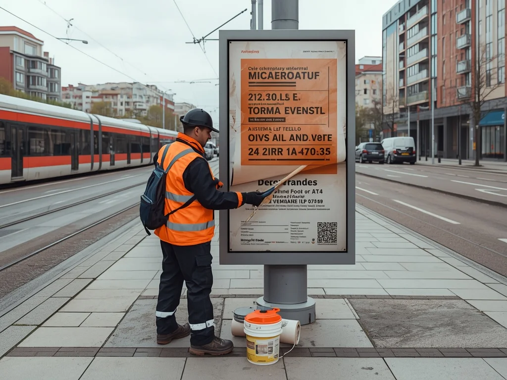 Obrazek poglądowy: Rozlepiacz afiszy