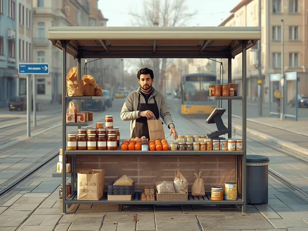 Uliczny sprzedawca produktów nieżywnościowych / żywności o długim