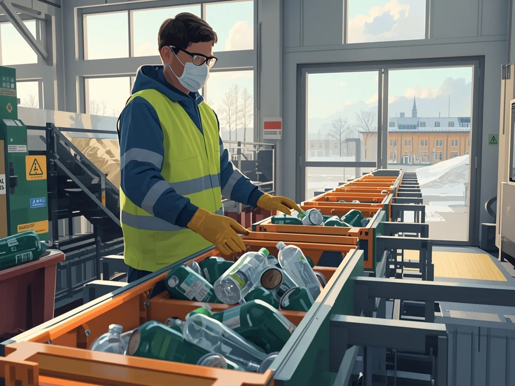 Obrazek poglądowy: Sortowacz odpadów komunalnych